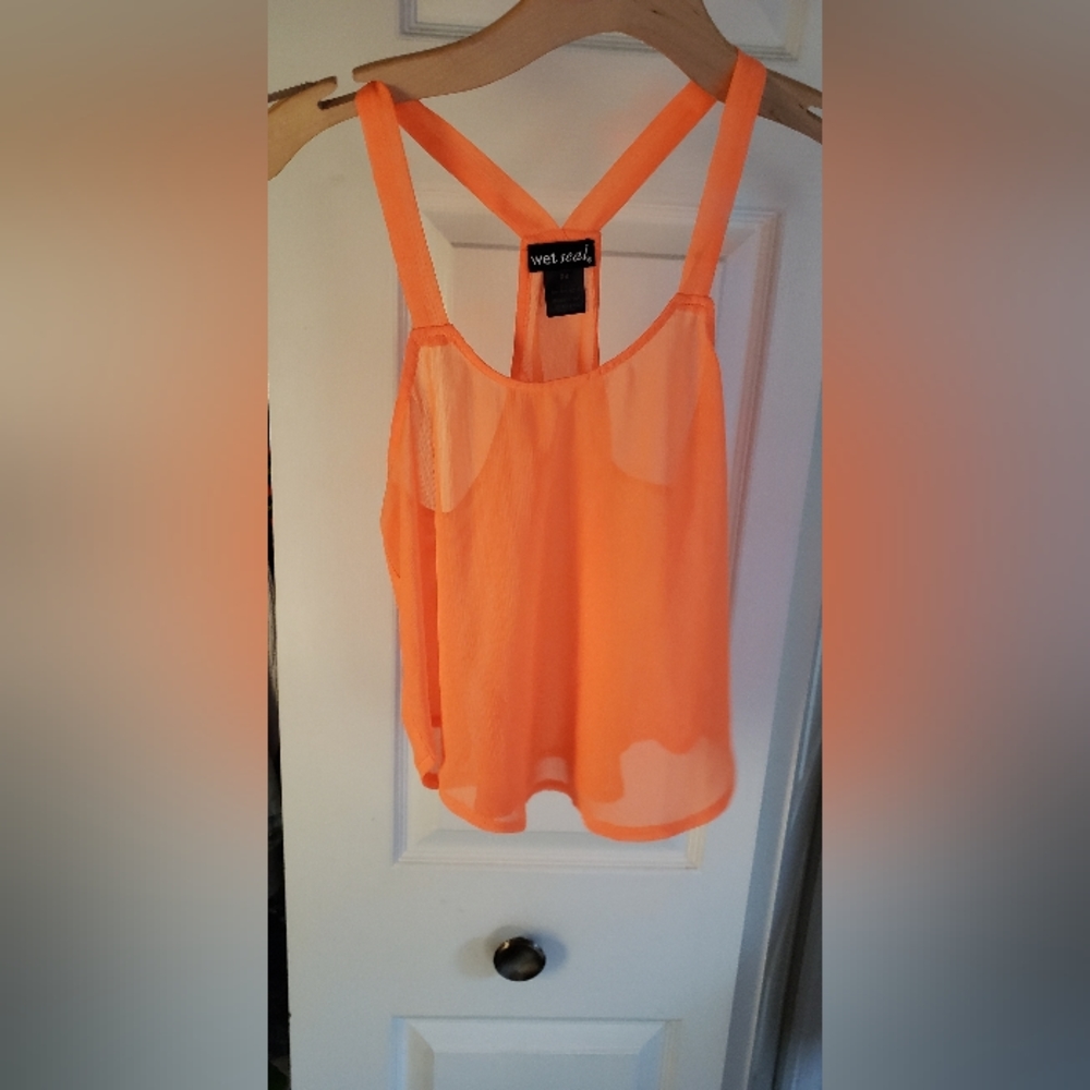 Wet Seal Orange top - Picture 1 of 4
